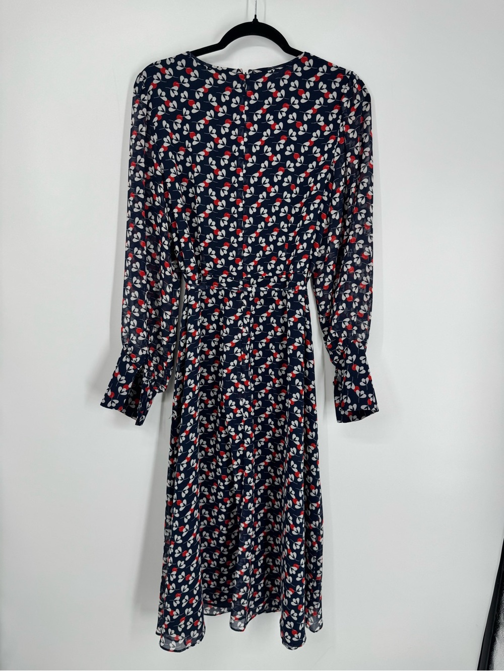 Boden Alba Midi Dress Floral Cotton Smocked A-Line Casual Size 10R - Picture 11 of 15